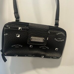 Nautica Black Logo Crossbody